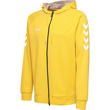 hummel Go Cotton Zip Hoodie Hoody gelb hummelonlineshop Hummel Herren HMLGO Cotton Zip Hoodie: : Bekleidung